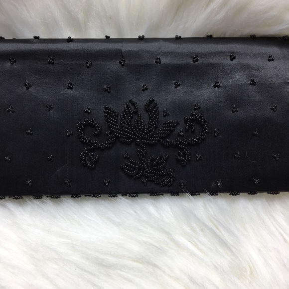 Vintage Black Beaded Purse. - Picture 8 of 9